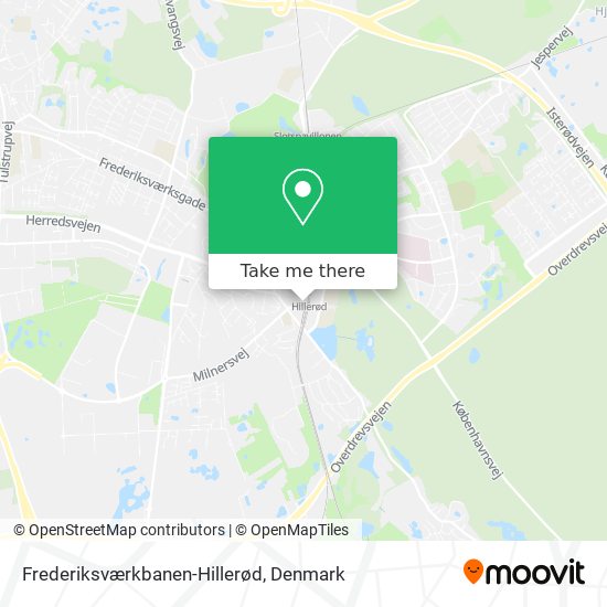 Frederiksværkbanen-Hillerød map