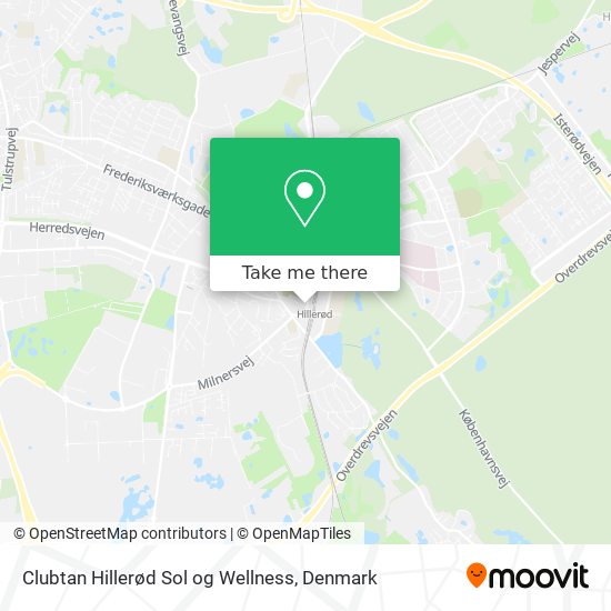 Clubtan Hillerød Sol og Wellness map