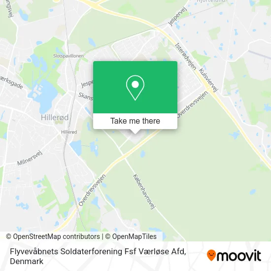 Flyvevåbnets Soldaterforening Fsf Værløse Afd map
