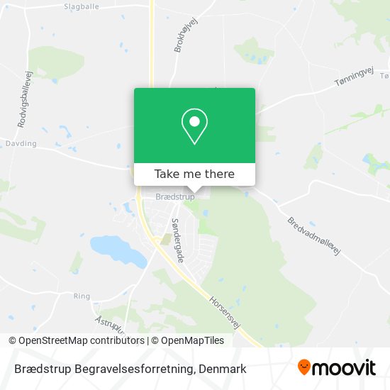 Brædstrup Begravelsesforretning map