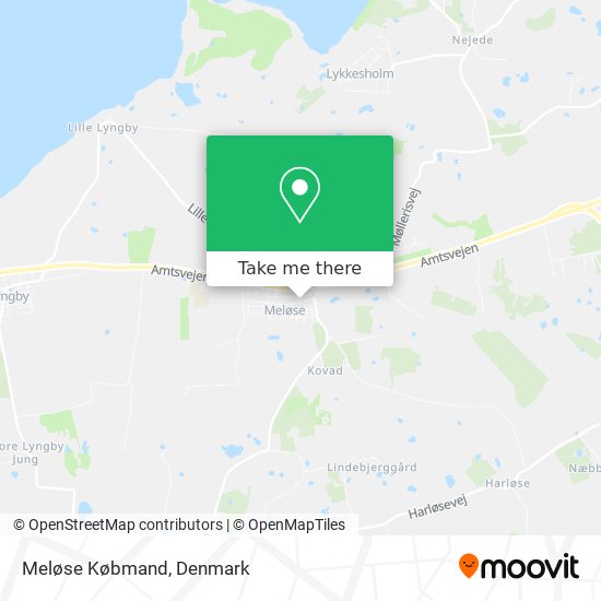 Meløse Købmand map