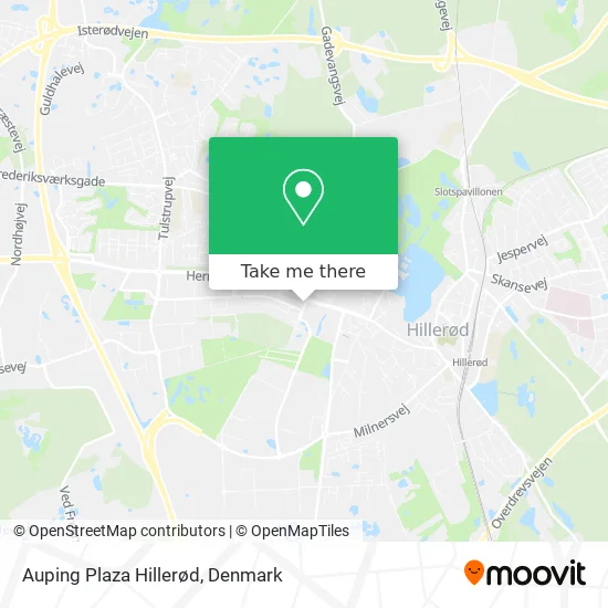Auping Plaza Hillerød map