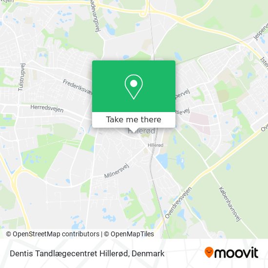 Dentis Tandlægecentret Hillerød map