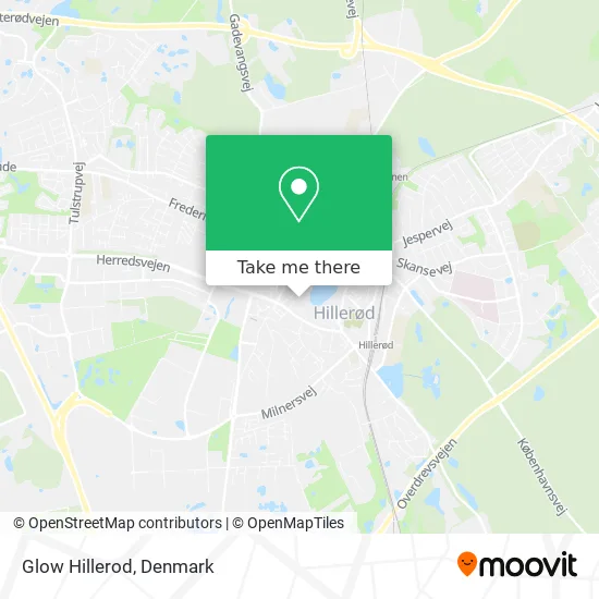 Glow Hillerod map