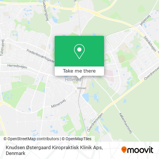 Knudsen Østergaard Kiropraktisk Klinik Aps map