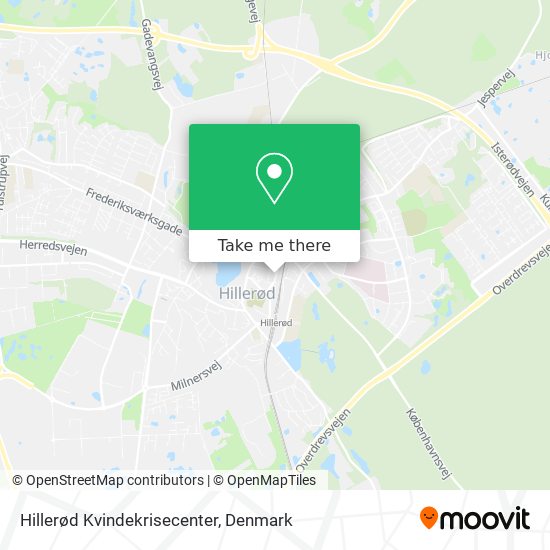 Hillerød Kvindekrisecenter map