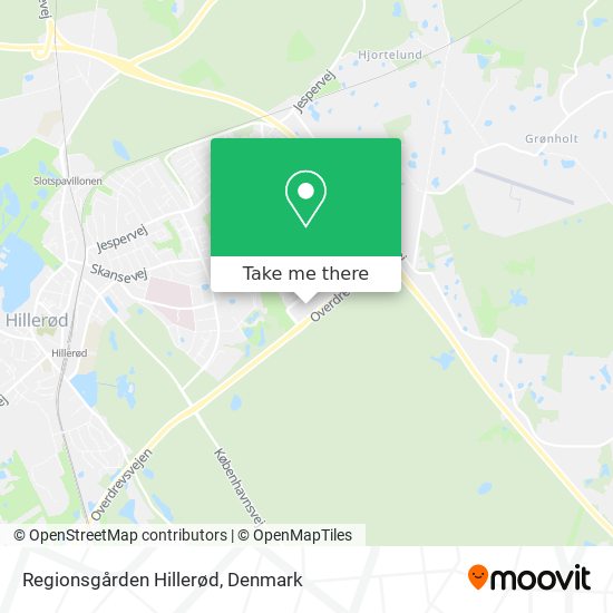 Regionsgården Hillerød map