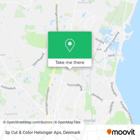 Sp Cut & Color Helsingør Aps map
