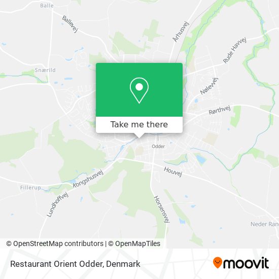 Restaurant Orient Odder map