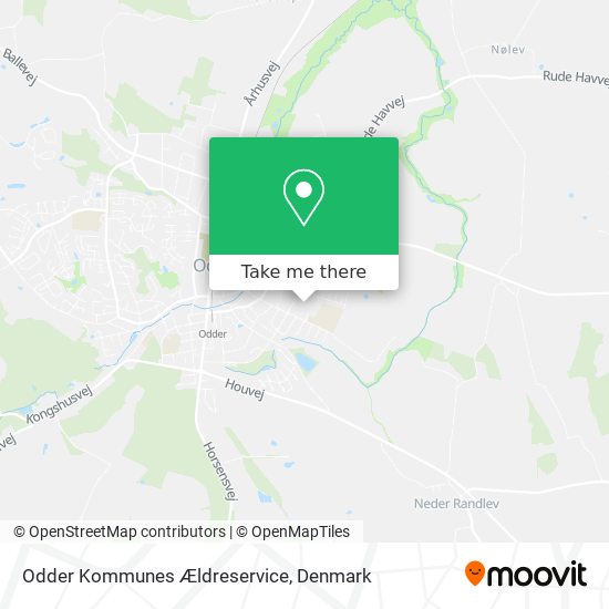 Odder Kommunes Ældreservice map