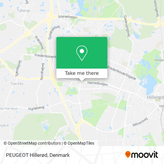 PEUGEOT Hillerød map