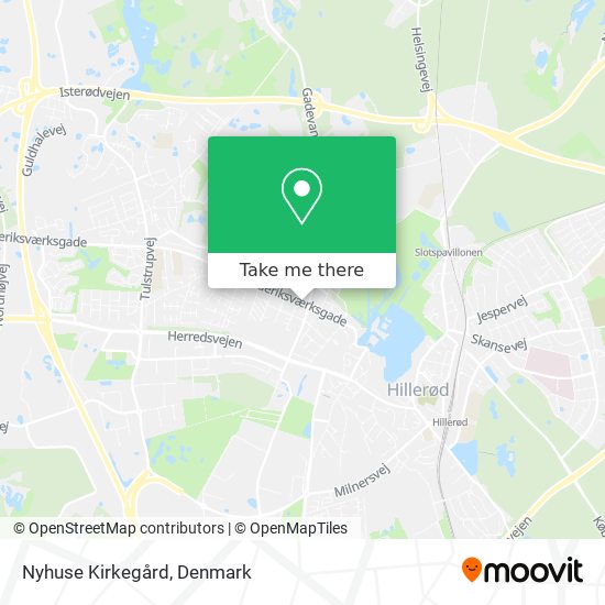 Nyhuse Kirkegård map