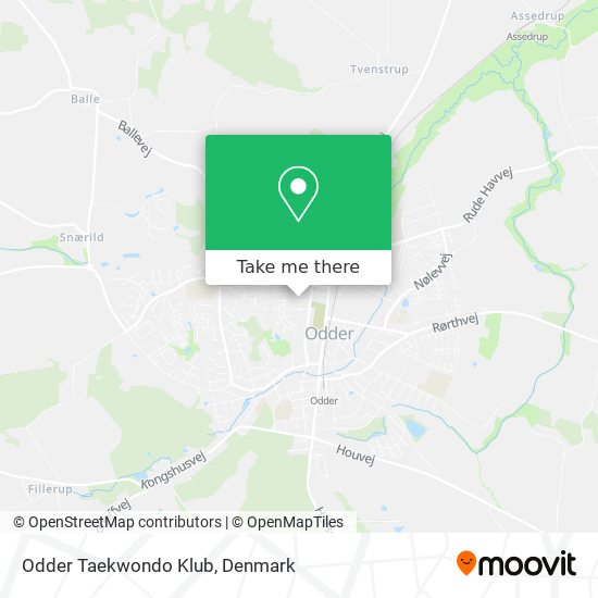 Odder Taekwondo Klub map