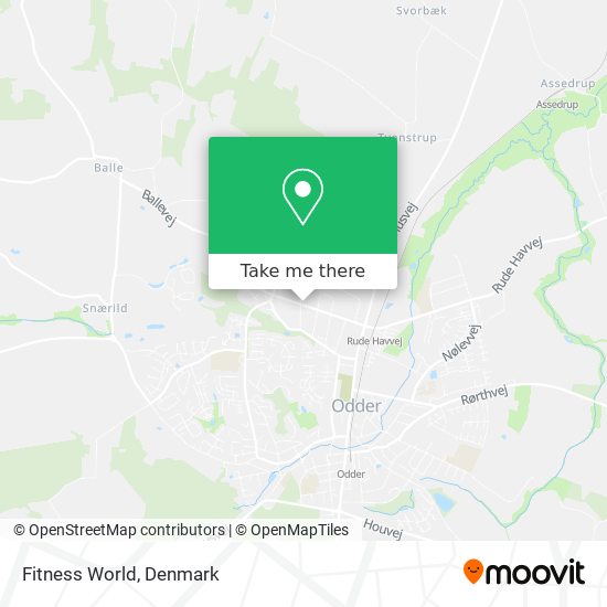 Fitness World map