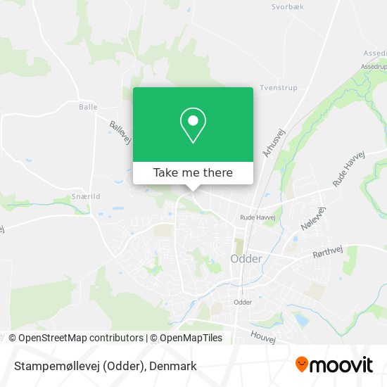 Stampemøllevej (Odder) map