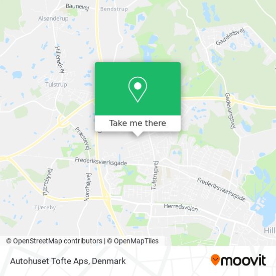 Autohuset Tofte Aps map