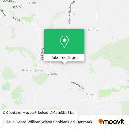 Claus Georg William Wiese Sophienlund map