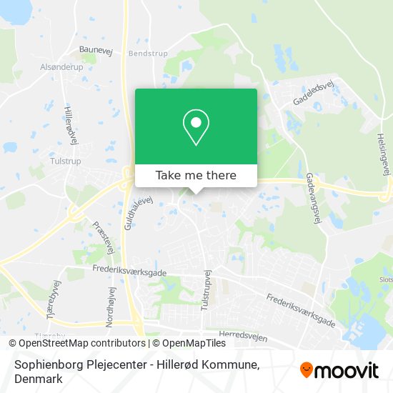 Sophienborg Plejecenter - Hillerød Kommune map