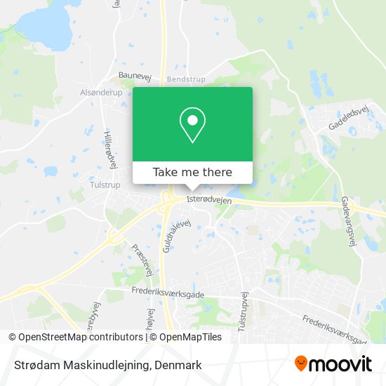 Strødam Maskinudlejning map