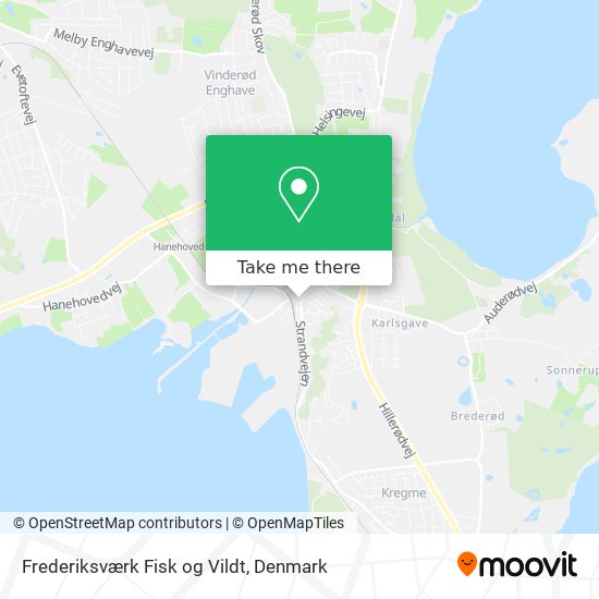 Frederiksværk Fisk og Vildt map