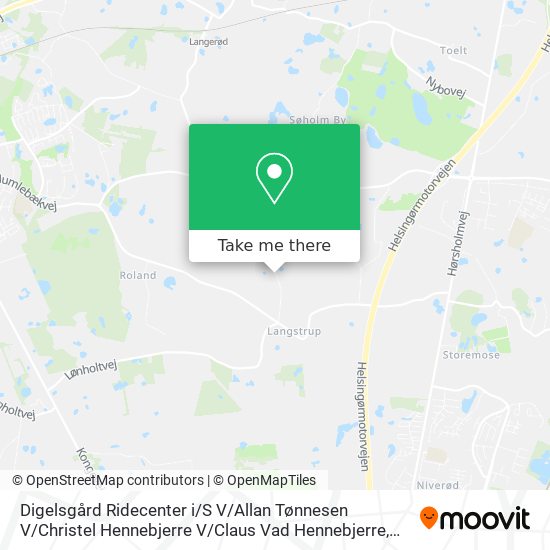 Digelsgård Ridecenter i / S V / Allan Tønnesen V / Christel Hennebjerre V / Claus Vad Hennebjerre map