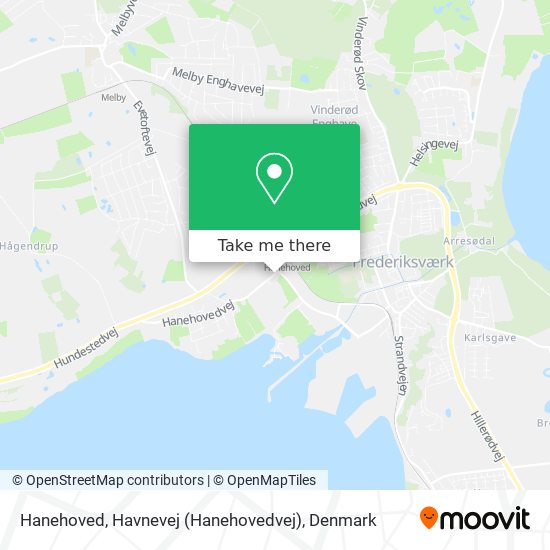 Hanehoved, Havnevej (Hanehovedvej) map