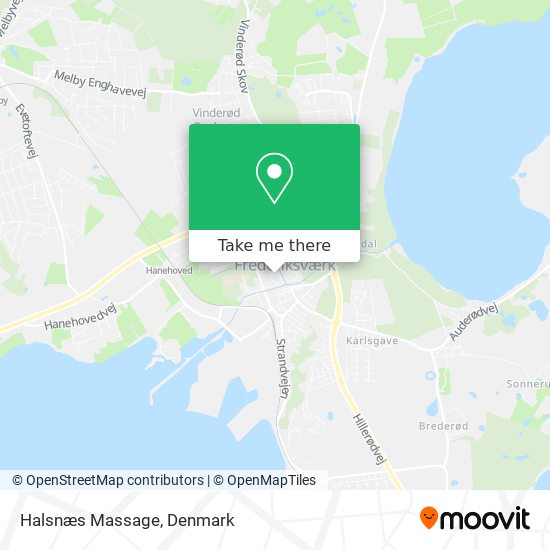 Halsnæs Massage map