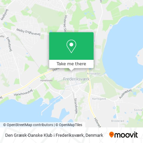 Den Græsk-Danske Klub i Frederiksværk map