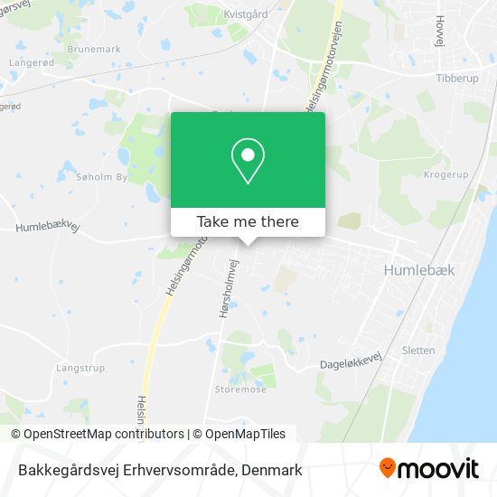 Bakkegårdsvej Erhvervsområde map