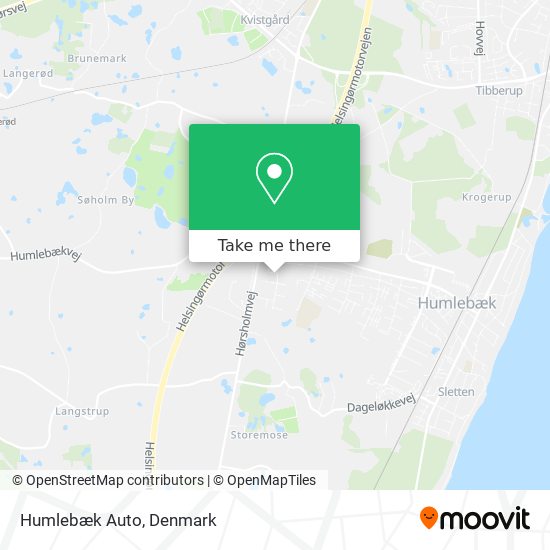 Humlebæk Auto map