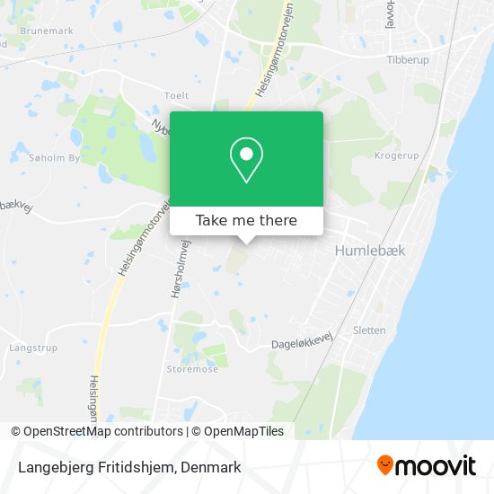 Langebjerg Fritidshjem map