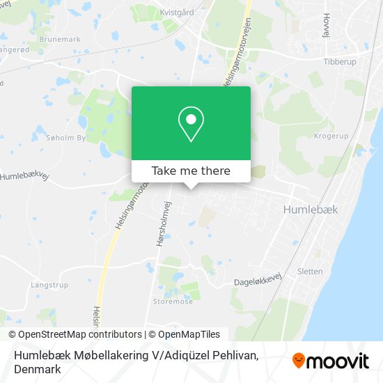 Humlebæk Møbellakering V / Adiqüzel Pehlivan map