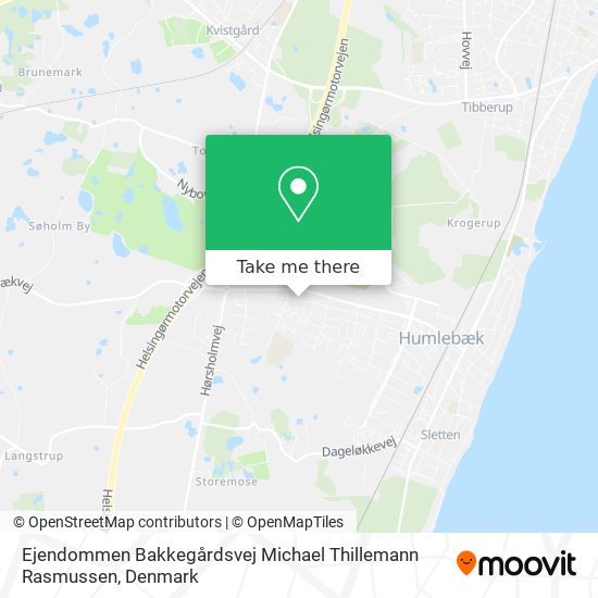 Ejendommen Bakkegårdsvej Michael Thillemann Rasmussen map