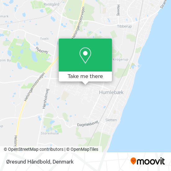 Øresund Håndbold map