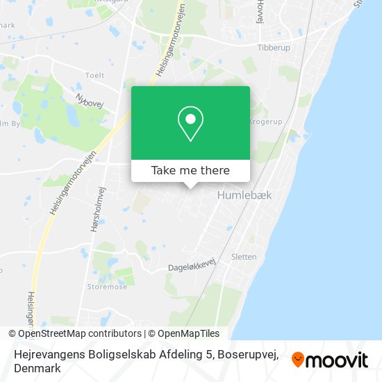 Hejrevangens Boligselskab Afdeling 5, Boserupvej map