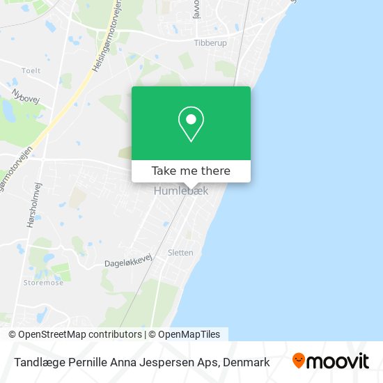 Tandlæge Pernille Anna Jespersen Aps map