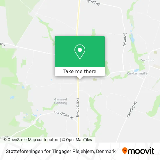 Støtteforeningen for Tingager Plejehjem map