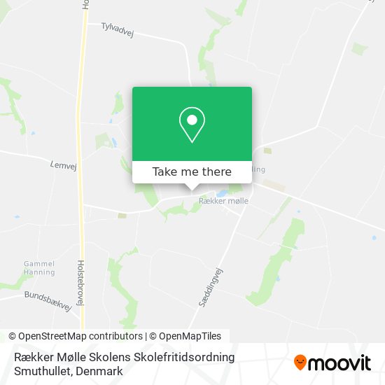 Rækker Mølle Skolens Skolefritidsordning Smuthullet map