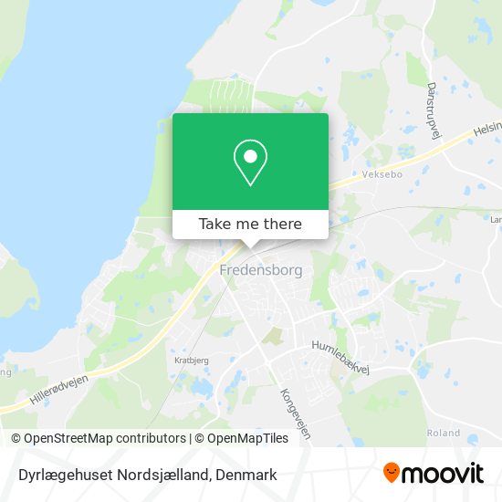 Dyrlægehuset Nordsjælland map