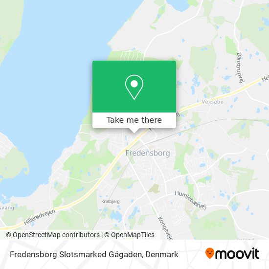 Fredensborg Slotsmarked Gågaden map