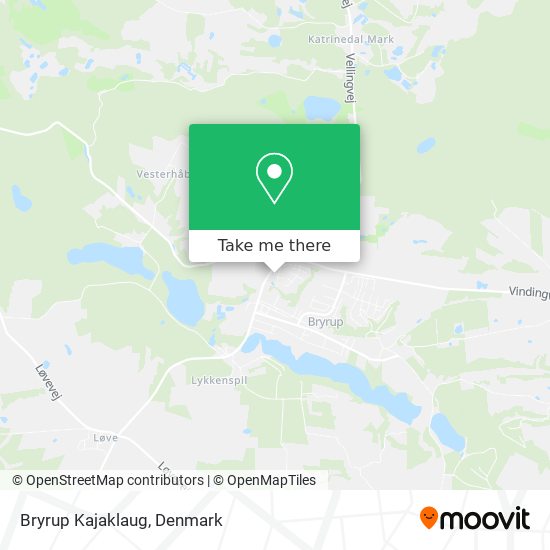 Bryrup Kajaklaug map