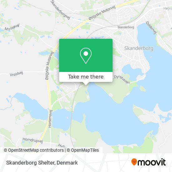 Skanderborg Shelter map