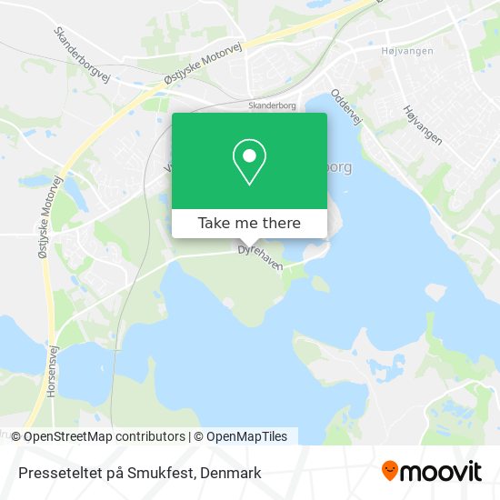 Presseteltet på Smukfest map