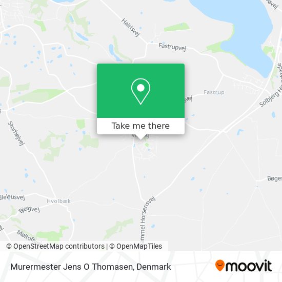 Murermester Jens O Thomasen map