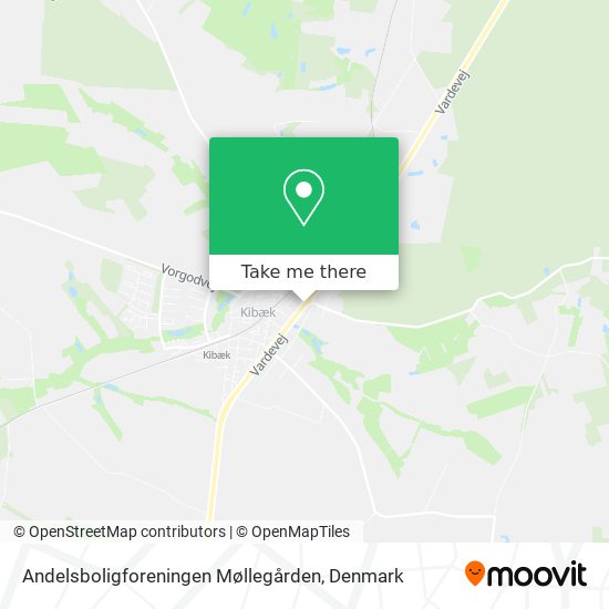 Andelsboligforeningen Møllegården map