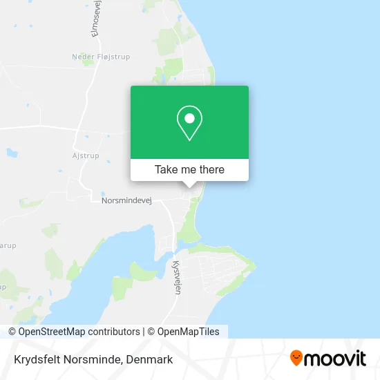Krydsfelt Norsminde map