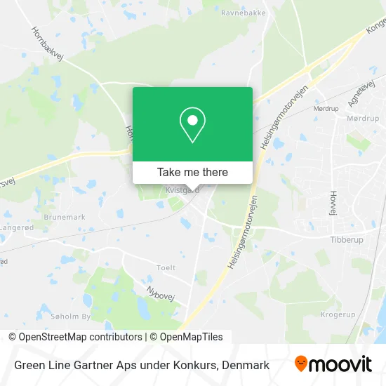 Green Line Gartner Aps under Konkurs map