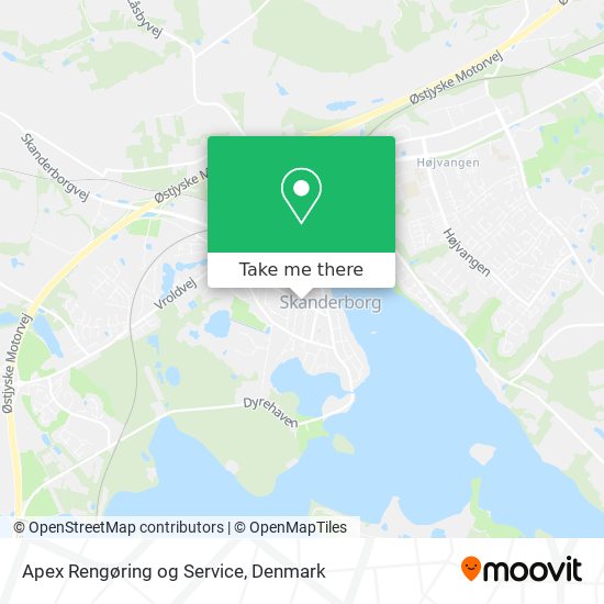 Apex Rengøring og Service map