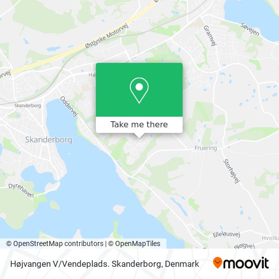 Højvangen V / Vendeplads. Skanderborg map