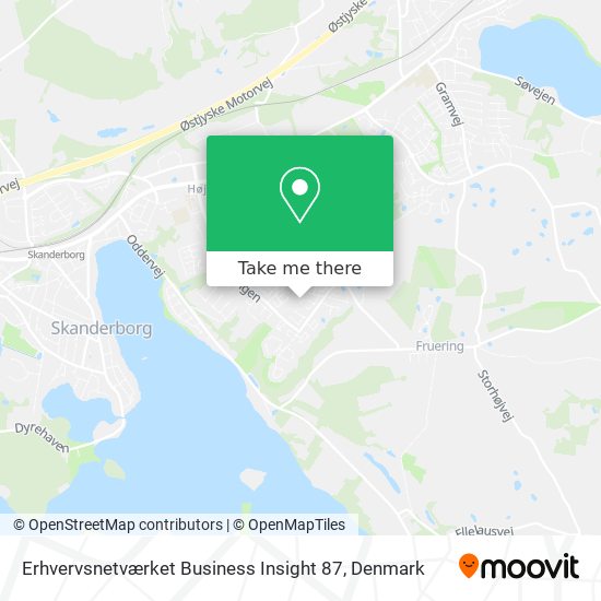 Erhvervsnetværket Business Insight 87 map